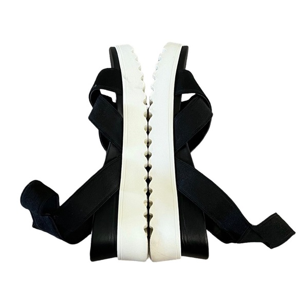 STEVEN Steve Madden Platform Sandal Elastic Strap Comfort “Kraze” Black Size 9 - Picture 4 of 10
